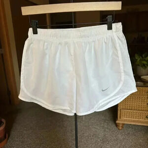 White NIke Dri-fit shorts